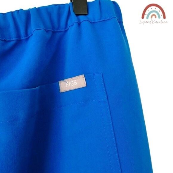 Figs Pisco Classic Royal Blue Men's Basic Scrub Pants - Picture 9 of 10